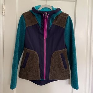 Title Nine Beaten Path Hoody Peacock Blue X-Small